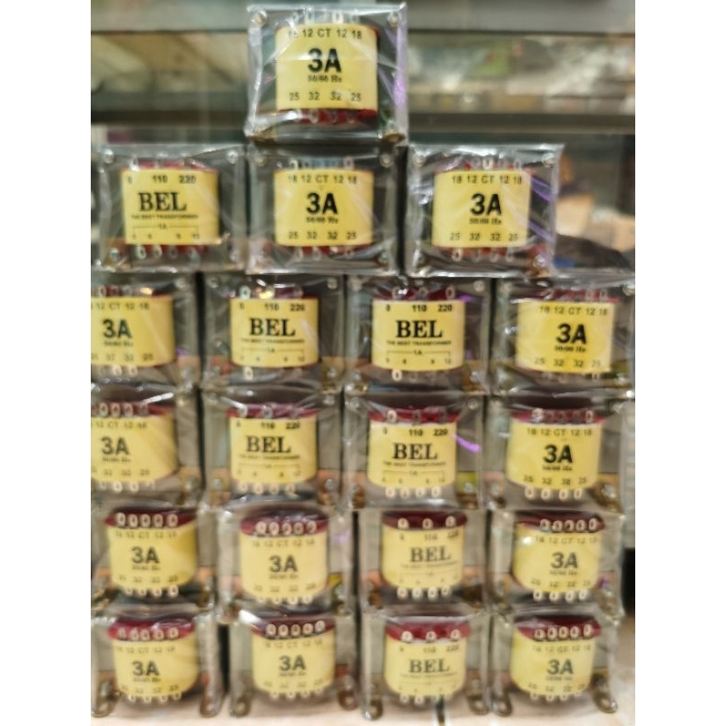 TRAFO MERK BEL 3A TRAVO 3 AMPER CT 32 MURNI TEMBAGA