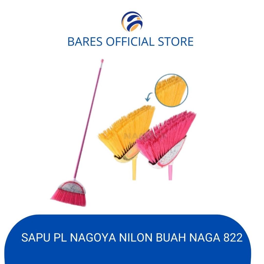 Sapu Nilon buah naga Sapu Plastik Sapu Lantai Broom pink Nagoya 822