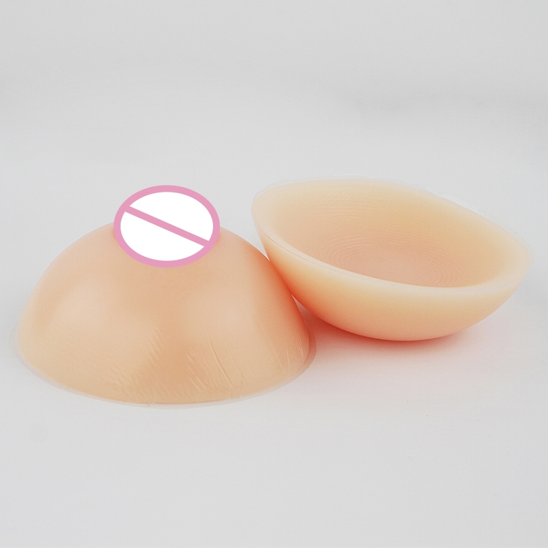 1 pasang Bagian Bawah Cekung Bulat Buatan Payudara Silikon Payudara Bentuk Payudara Palsu realistis 