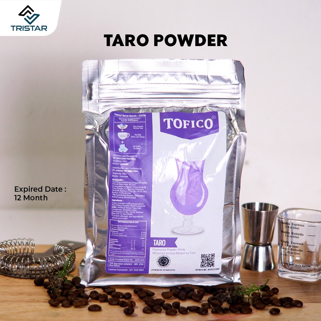 

TOFICO TARO POWDER DRINK 1000 GR | TARO POWDER MINUMAN TOFICO 1KG