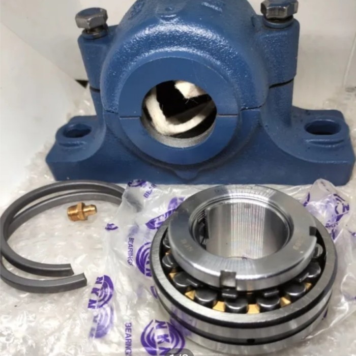 PLUMMER BLOCK SN 522 BEARING HOUSING SN522 KOMPLIT LENGKAP ADAPTER SLEAVE AS 100 AS100 MM