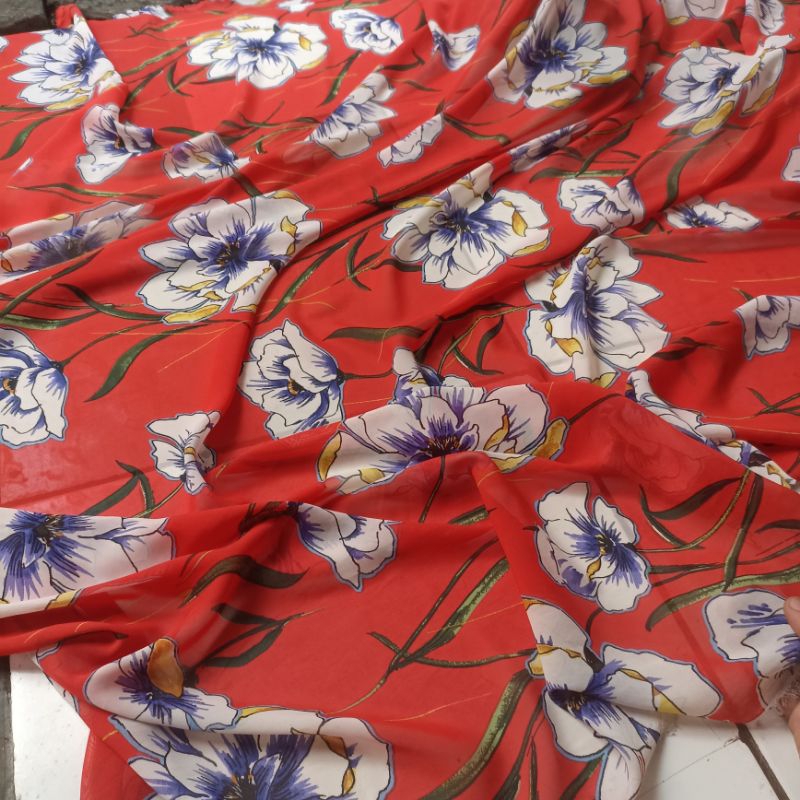 kain ceruty babydoll premium // kain ceruty motif // kain motif // kain bahan // kain motif garis //