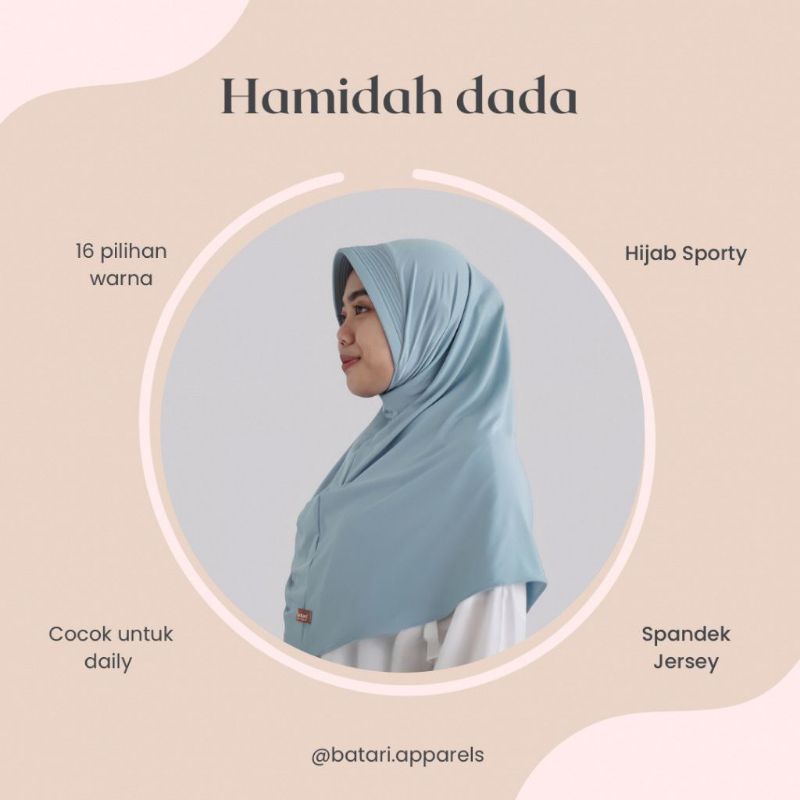 NzrStore Jilbab Bergo sporty simple Daily