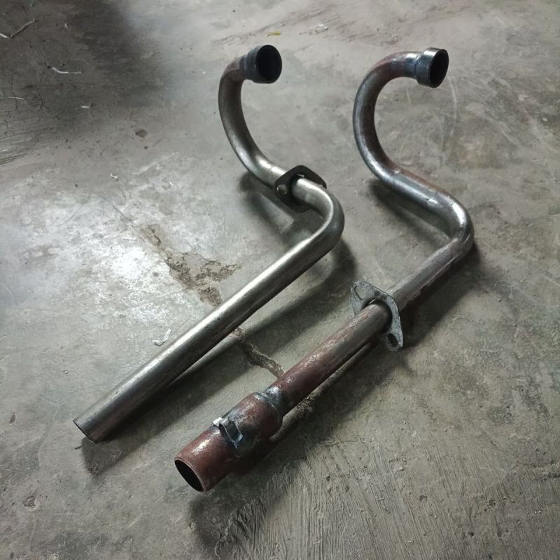 leheran knalpot trail bebek universal leheran scrambler honda  dax ct 100 125