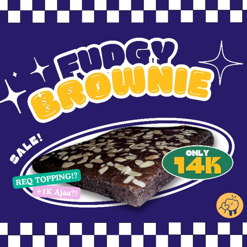 

Fudgy Brownies Fudgy Brownie Brownis Panggang Ukuran 10x10 CM