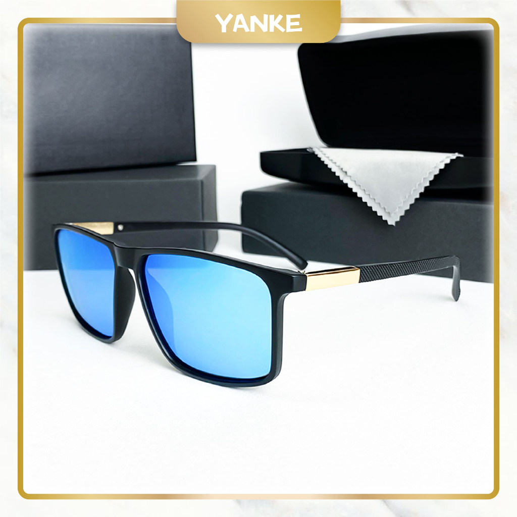 [Paket Kotak & Lap] Kacamata Polaroid Kacamata Hitam Uv400 Kacamata Fashion Pria Sunglasses 1074 len