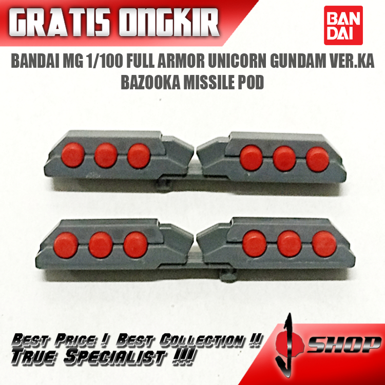 BANDAI MG 1/100 FULL ARMOR UNICORN GUNDAM VER.KA BAZOOKA MISSILE POD MG947