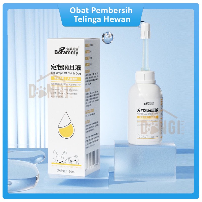 Obat Tetes Telinga Kucing Anti Earmites Conge Gatal dan Infeksi / Obat Pembersih Kotoran Telinga Kuc
