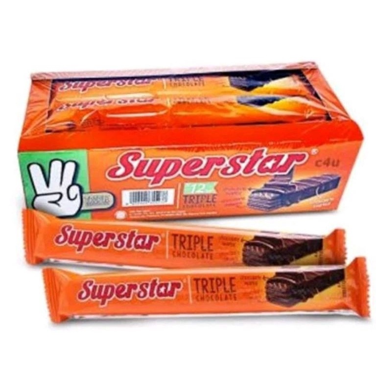 

Semangat Abis Superstar Triple Cokelat 1 box isi 12 1 pcs