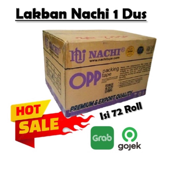 

KODE J6W3 LAKBAN NACHI 2 INCH 1 DUS ISI 72PCS OPP TAPE BENING COKLAT