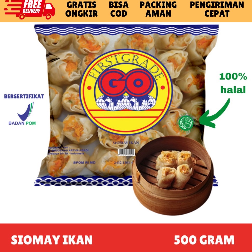 

Langsung Checkout FROZEN FOOD GO DIMSUM FROZEN ISI 2432 5GR SIOMAY IKAN MAKANAN INSTAN BAKSOSOSIS BPOM HALAL