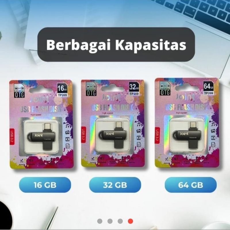 Flash Disk OTG Dual Driver Joint Usb Type c 16GB 32GB 64GB Original TP-209 Flashdisk OTG Joint