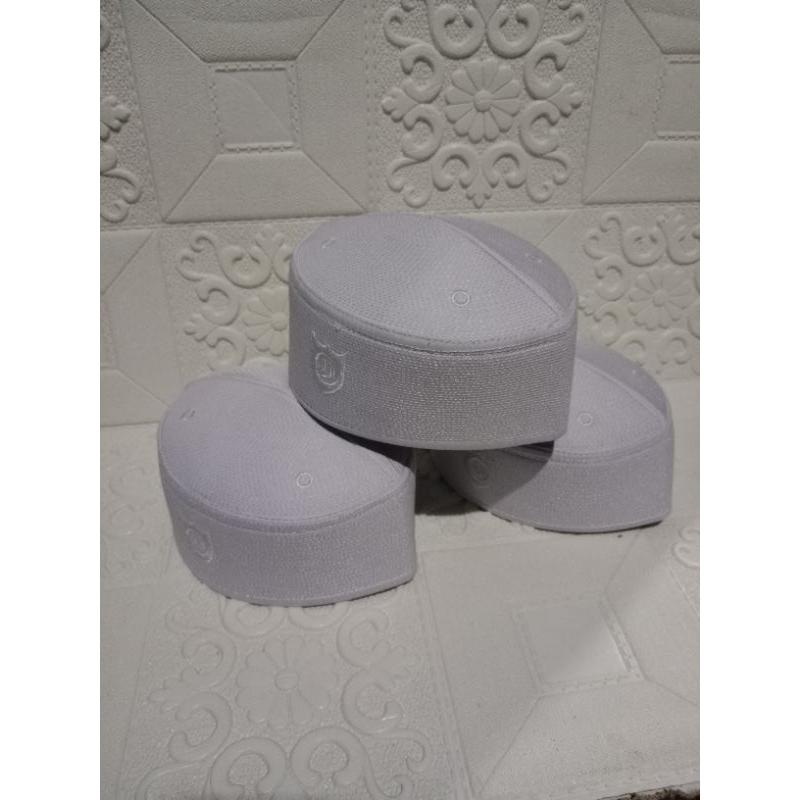 PECI kopiah trompah malaysia putih / peci malaysia putih/peci haji