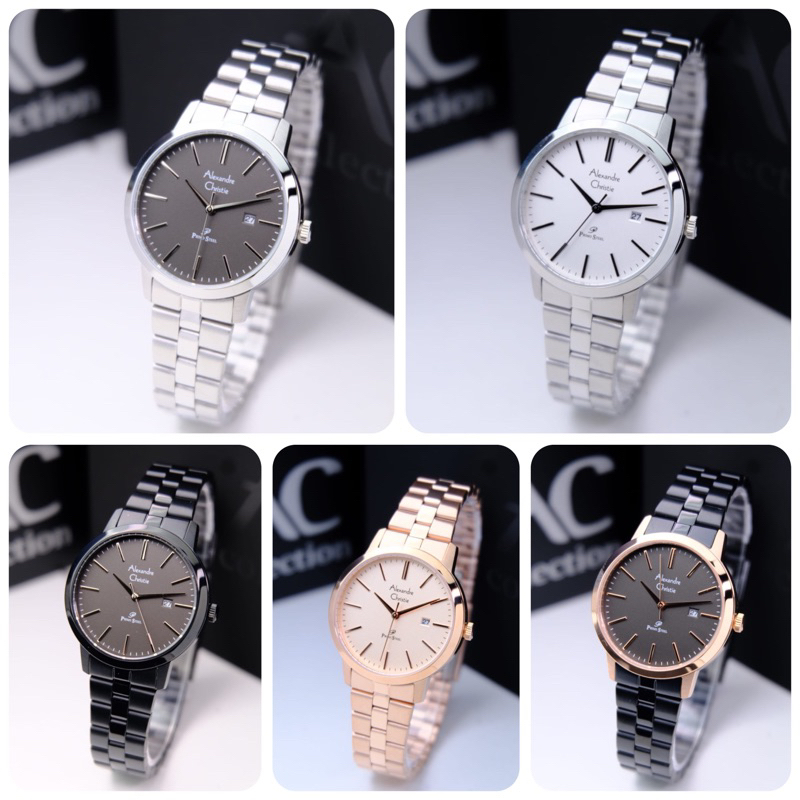 RB JAM TANGAN WANITA ALEXANDRE CHRISTIE AC 1007 LD / AC1007 / 1007 RANTAI ORIGINAL GARANSI RESMI 1