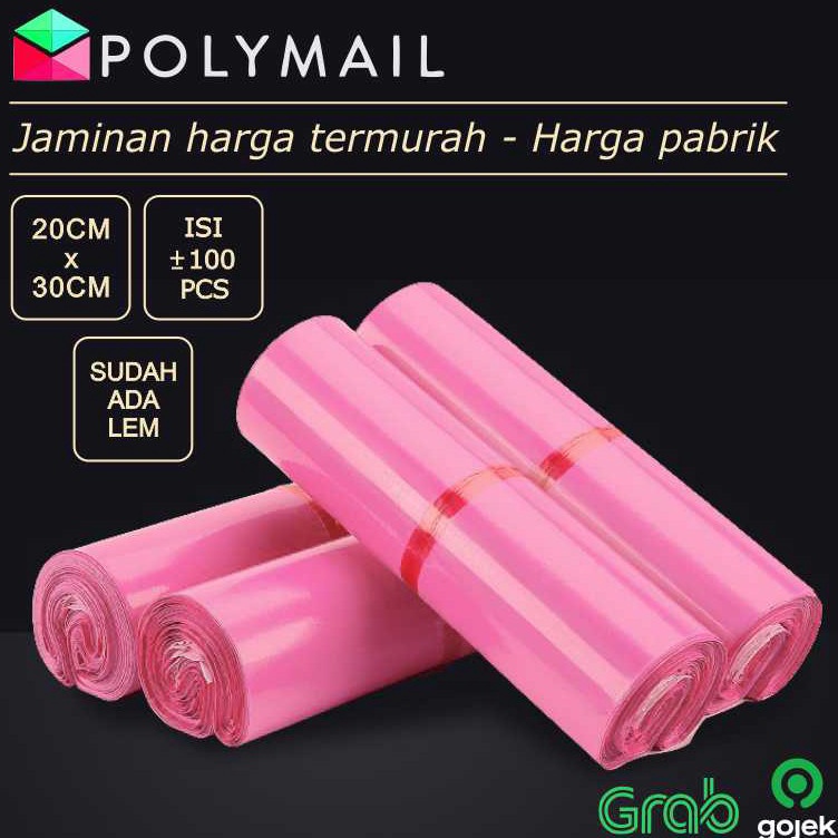 

ART P68F POLYMAILER 1PCS 2x3CM PINK SEMI GLOSSY PLASTIK POLYMAILER PINK