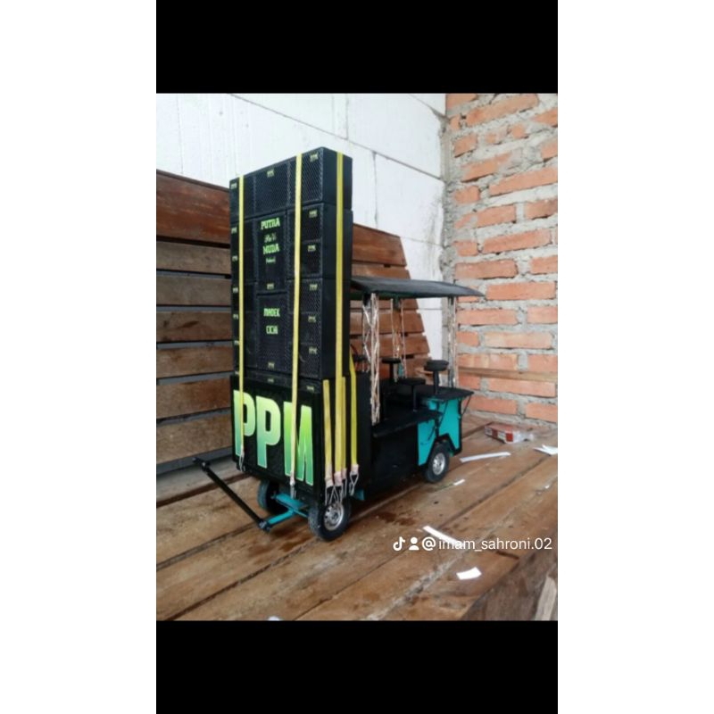 Miniatur Singa depok Indramayu Sound Dorong miniatur