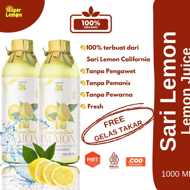 

Harga Spesial 1Liter Sari Lemon Fresh Jus Diet Pelangsing Badan Cepat Lmk
