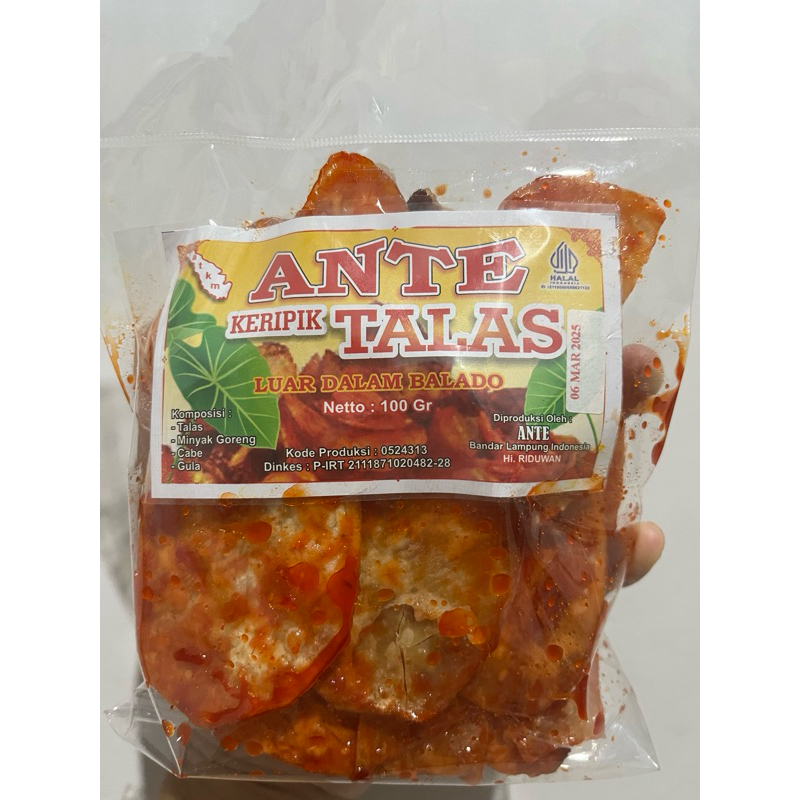 

Keripik Talas Balado Ante 100gr