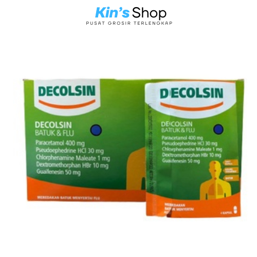 Decolsin Batuk & Flu 1 Box [25 Strip/ Box]