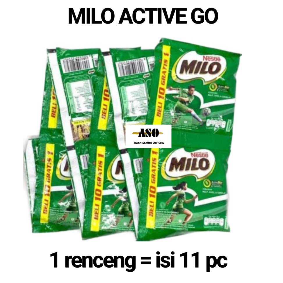 

Clearance sale MILO ActivGo Susu Bubuk Sachet 22 gr RENCENG ISI 11 pc