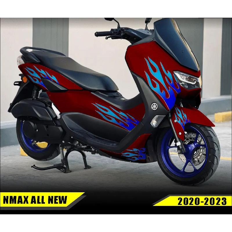 Stiker Decal New Nmax 2023 Full Body Motif Api Gradasi