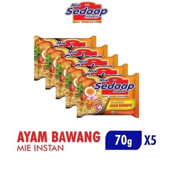 

Promo Sekarang Sedaap Mie Instan Ayam Bawang Bag 7 gr x5