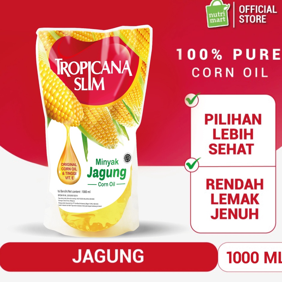 

Stok baru Harga Spesial Tropicana Slim Minyak Jagung 1ml Pouch