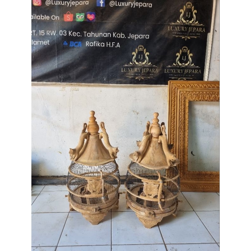 sangkar perkutut Macan jati full Mentahan