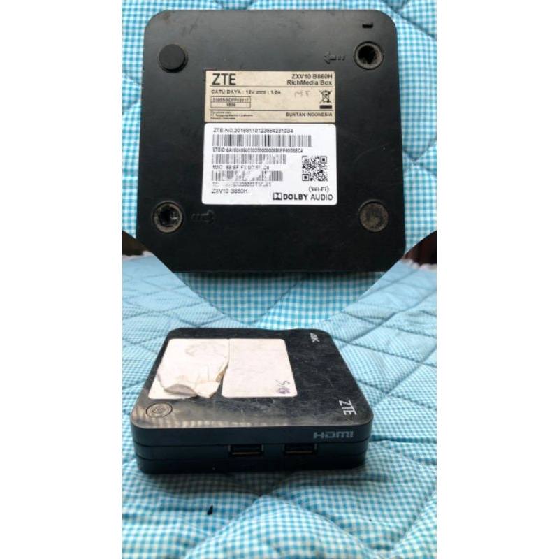 STB ZTE B860H 4K (fullset LENGKAP)