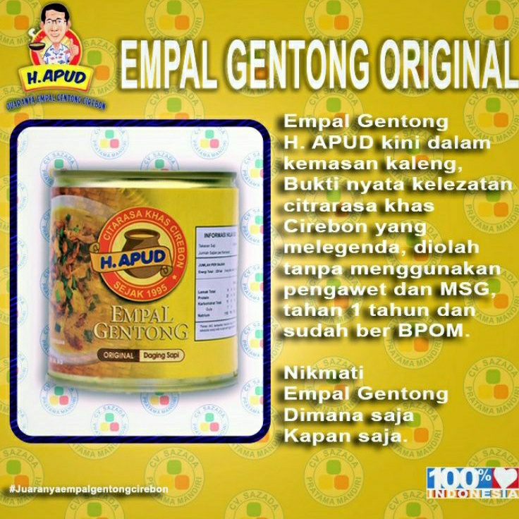 

Dear Empal gentong kemasan kaleng original