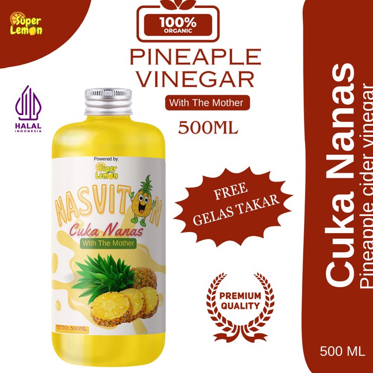 

Proses sekarang 5ml Nasviton Cuka Nanas Organic With Mother Original Pineapple Vinegar by Super Lemon