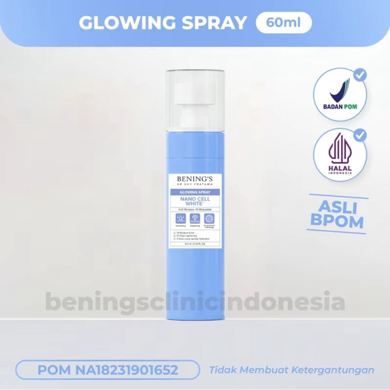 New Glowing Spray Nano Cell White dr. Oky Pratama | Benings Clinic