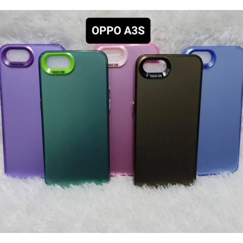 SOFT CASE CASING HYBRID IMD OPPO A3S/A5 COLOR PLATE HOLOGRAM MACARON