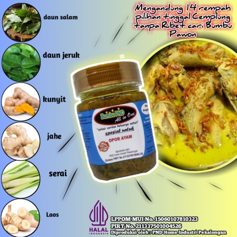 

Bumbu opor ayam enak dan simpel