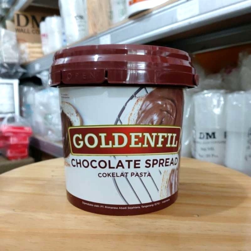 

GOLDENFIL CHOCOLATE SPREAD 1KG OLESAN ROTI /CAKE RASA COKELAT