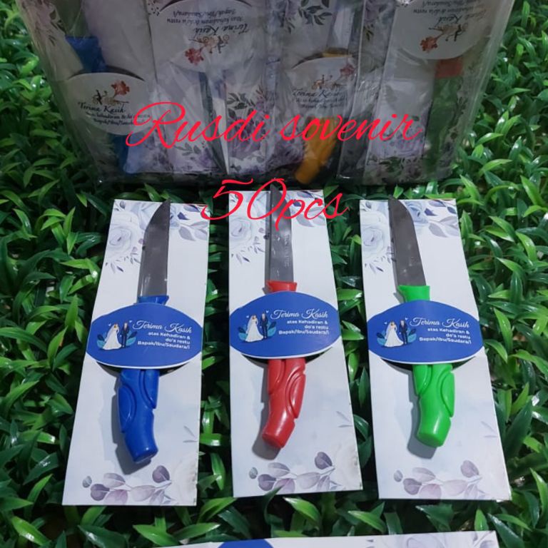 

ART L97O Souvenir pisau iris pakai kertas kemas plastik 5PCS