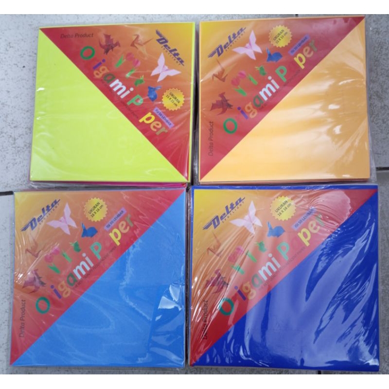 

ORIGAMI DELTA PAPER SPOTLIGHT ISI 50 lembar / ORIGAMI KERTAS WARNA 15x15 16x16 20x20 / ORIGINAL