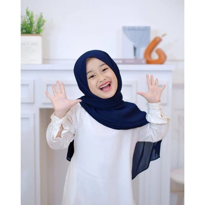 ✨HIJAB PASHMINA PLISKET ANAK//TERBARU//HIJAB PLISKET ANAK