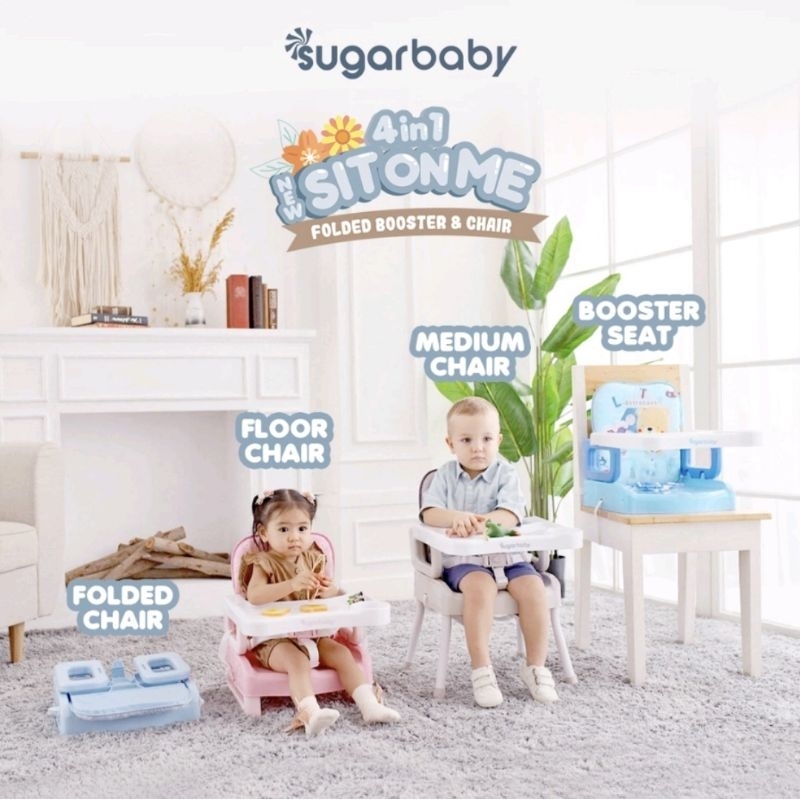 Sit On me 4in1 Sugar Baby kursi meja makan lipat anak bayi G0SEND travel anak bayi SugarBaby Depok