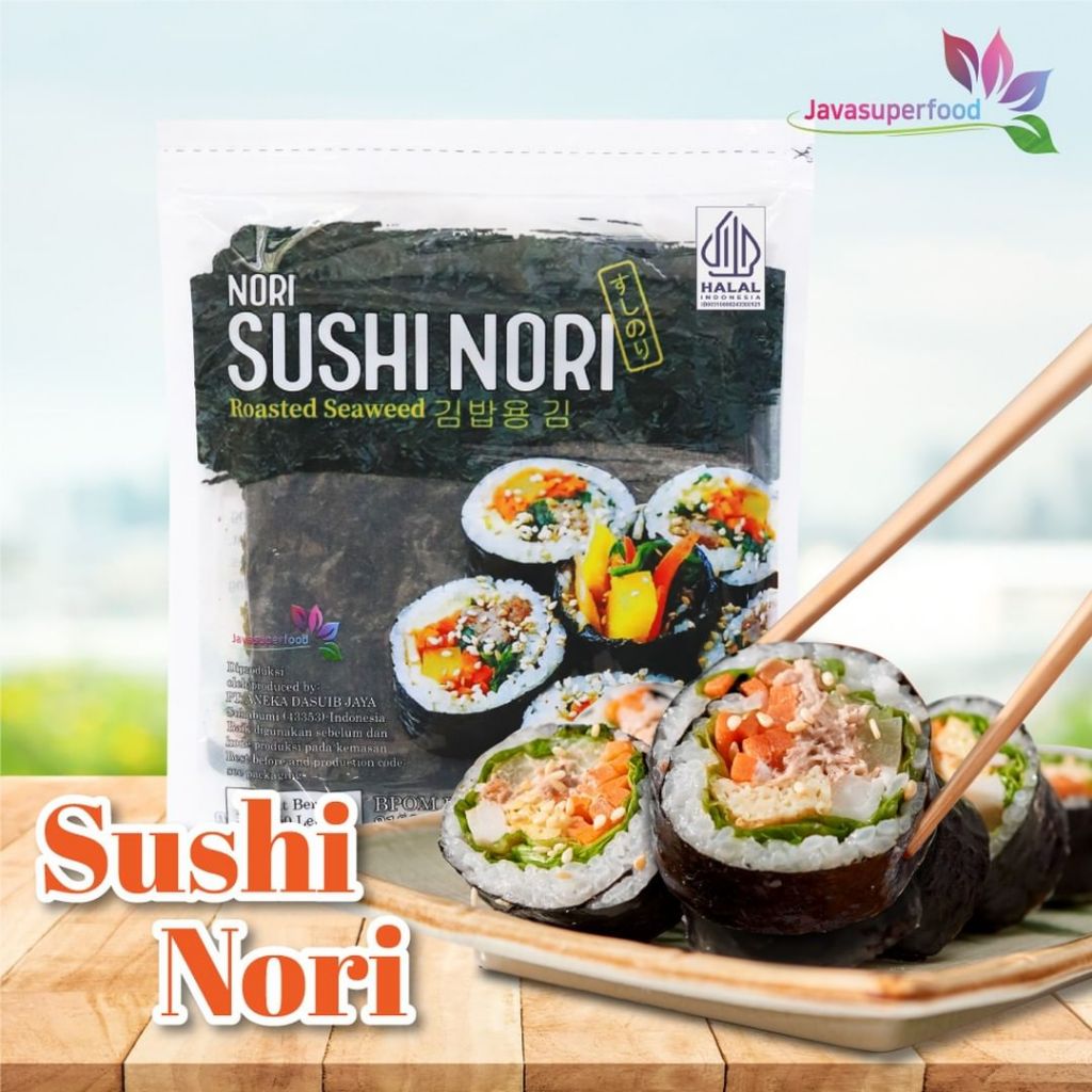 

Rumput Laut Sushi Nori Java Super Food 50 Lembar Roasted Seaweed
