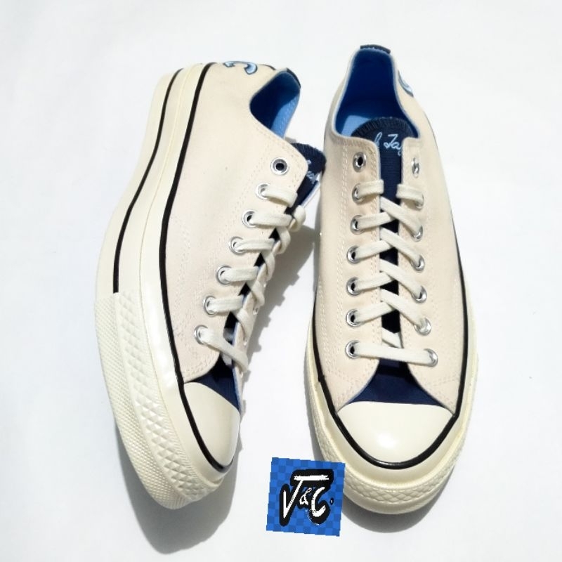 Converse Chuck 70 70s Letterman Sport Colorblock 3D Embroidered Ox Natural