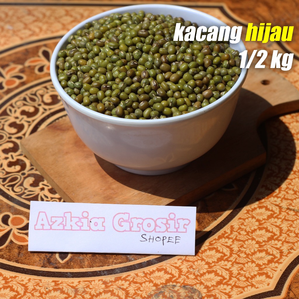 

Kacang Ijo Mentah 1/2 kg Hijau Bubur Super Pilihan