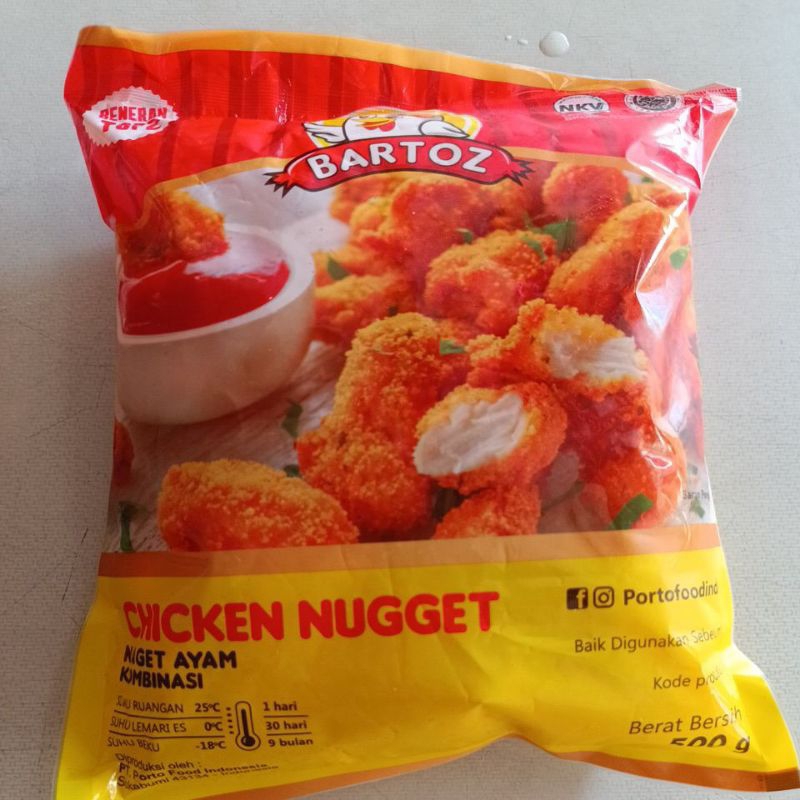 

Bartoz nuget ayam kombinasi 500 gr