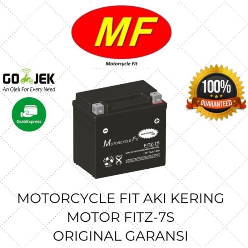 AKI MOTOR KERING 7AH HONDA NEW SONIC 150R CBR 150R PCX 125 ACCU FITZ7S