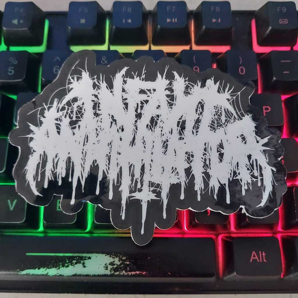 

Sticker Infant Annihilator - STIKER MUSIK METAL / DEATHCORE / METALCORE / HYPECORE Air Bahan Vinyl