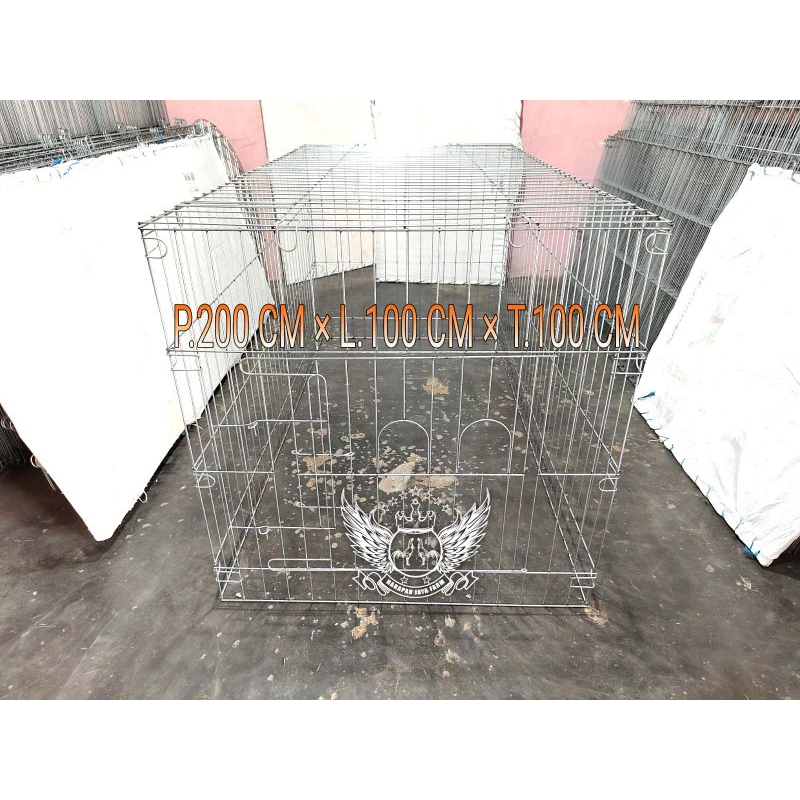 PAKET 4 KANDANG AYAM UMBARAN GALVANIS 3 UKURAN