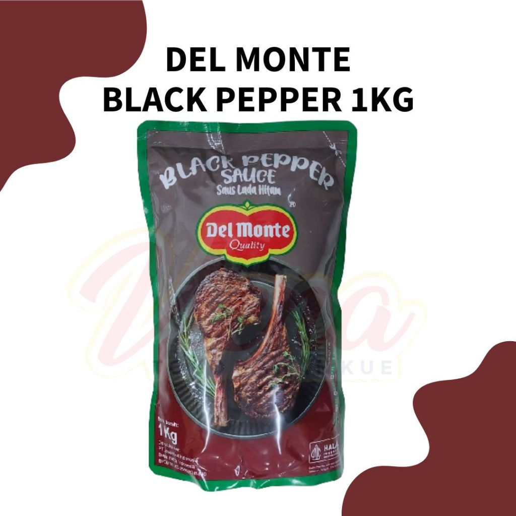 

Del Monte Black Pepper 1Kg / Saus Lada Hitam