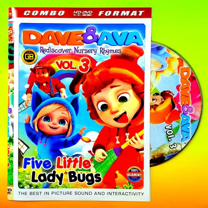 TERMURAH Kaset Dvd Lagu Anak Anak Dave Ava Vol 3 - Lagu Natal Dan Tahun Baru DVD DTS