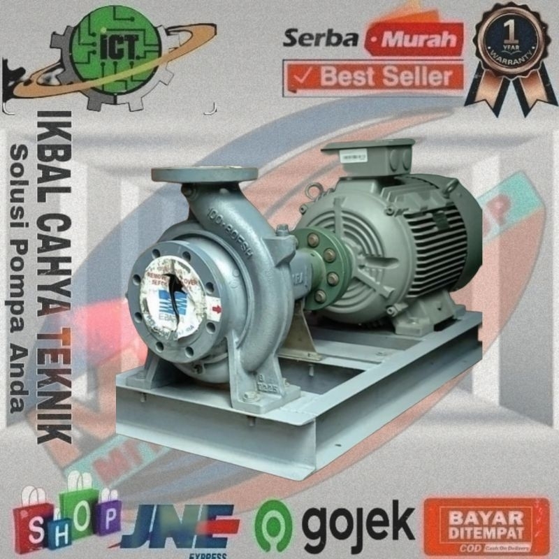 Pompa Centrifugal Ebara 100x80FSHA + Motor Siemens 30kw 380v 2900rpm