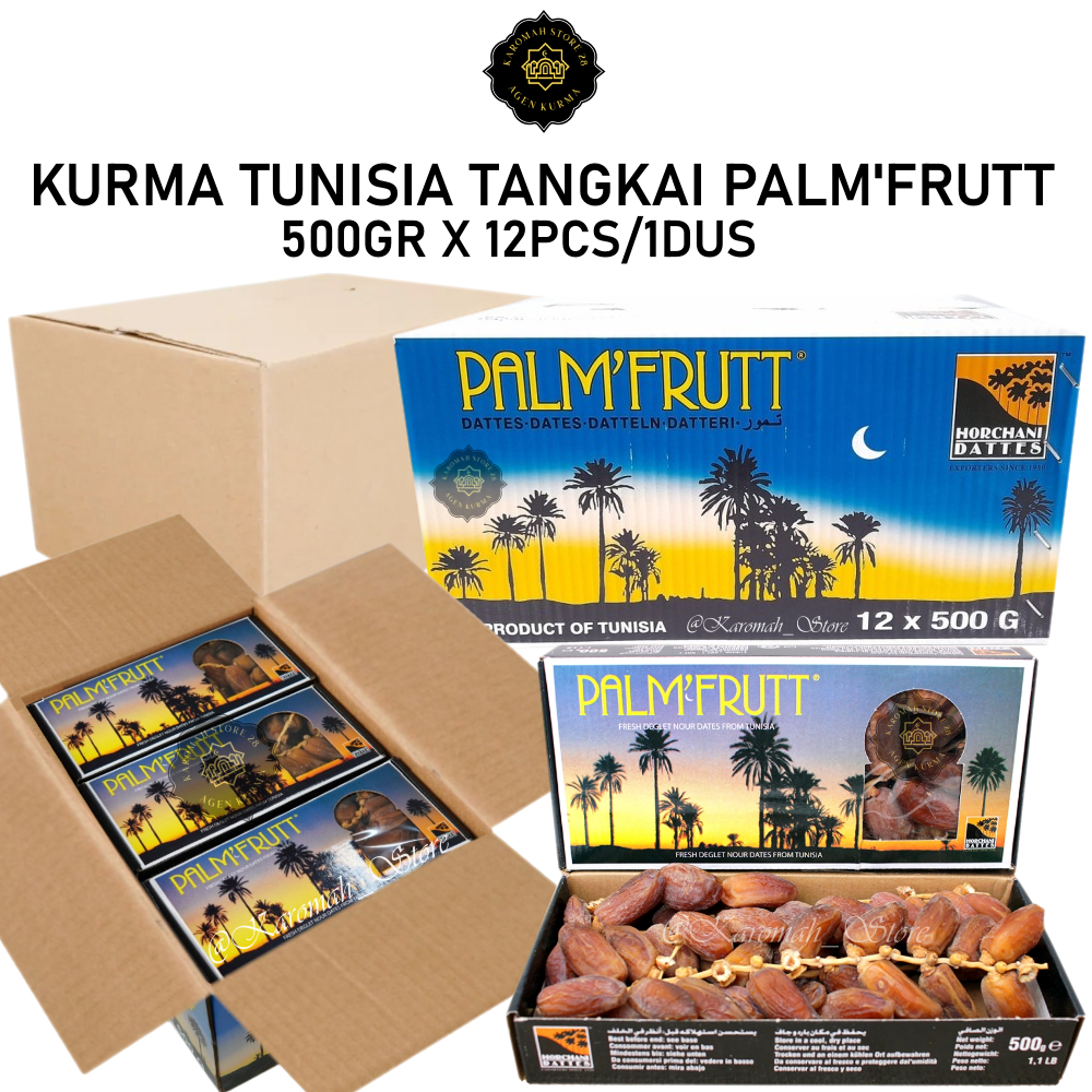 

KURMA PALM'FRUTT [500grX12PCS]//kurma tunisia tangkai [1DUS]